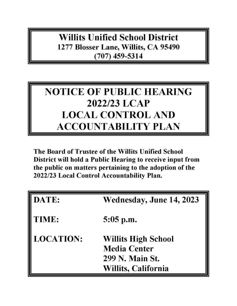 REVISED Public Hearing Notice