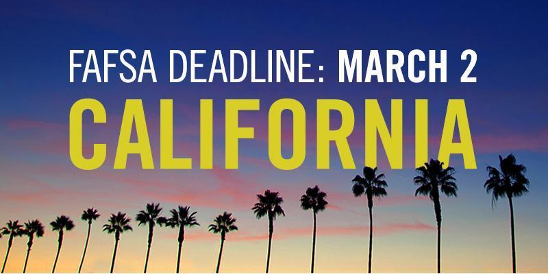 CA FAFSA Deadline