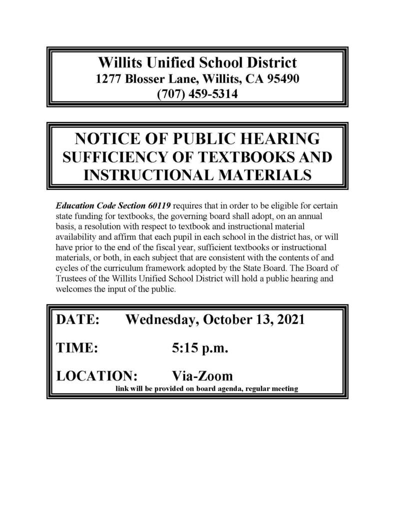 Notice of Public Heairng